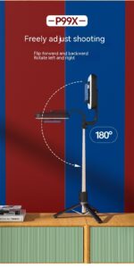 8-inch Beauty Fill Light Selfie Stick Bluetooth Remote Control Integrated Outdoor Floor Live Tripod - Image 6
