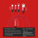 3 In 1 USB Cable For 'IPhone XS Max XR X 8 7 Charging Charger Micro USB Cable For Android USB TypeC Mobile Phone Cables - Image 8